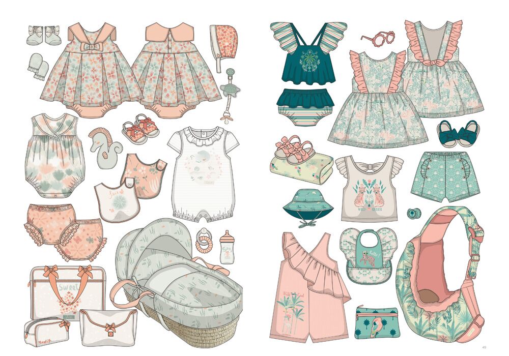 Prediction of fashion trend of children's clothing in spring and summer of  2024